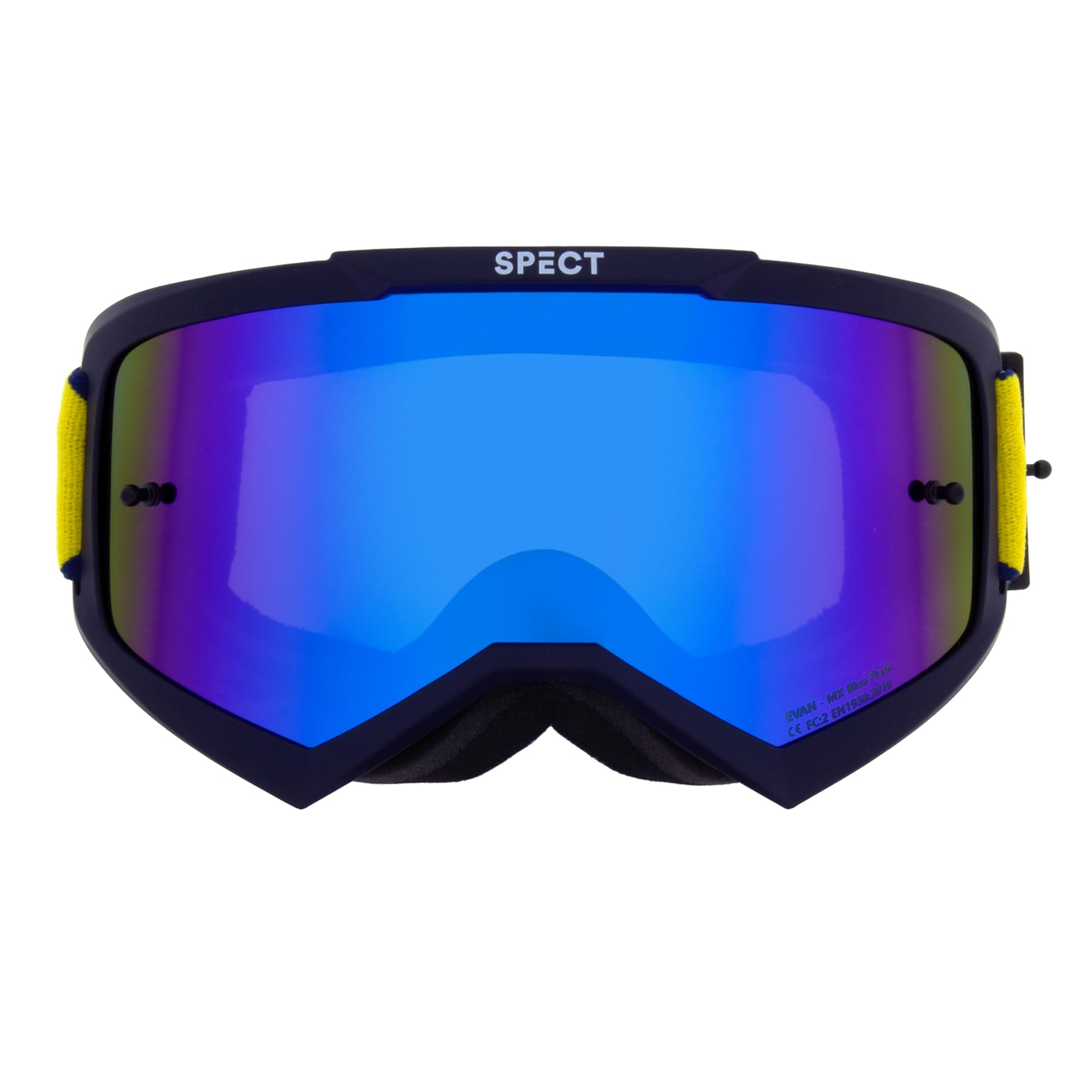 Red Bull Spect Eyewear MX Evan-001 - Occhiali da motocross per moto, colore: blu