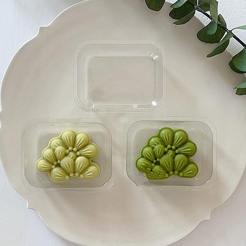 Miniatura 4 de 2xset moldes de pastel de luna a presión de mano para mediados de otoño herramienta de pastelería DIY aguja de pino Mooncake Maker Cookie Stamp-Tool