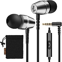 LUDOS OMNITONE In-Ear Earphones, Wired Headphones with Microphone, 5 Years Warranty, Acoustic Isolation Headphones, Mobile Headphones, 3.5 mm Jack for iPhone, Apple, Samsung, Huawei