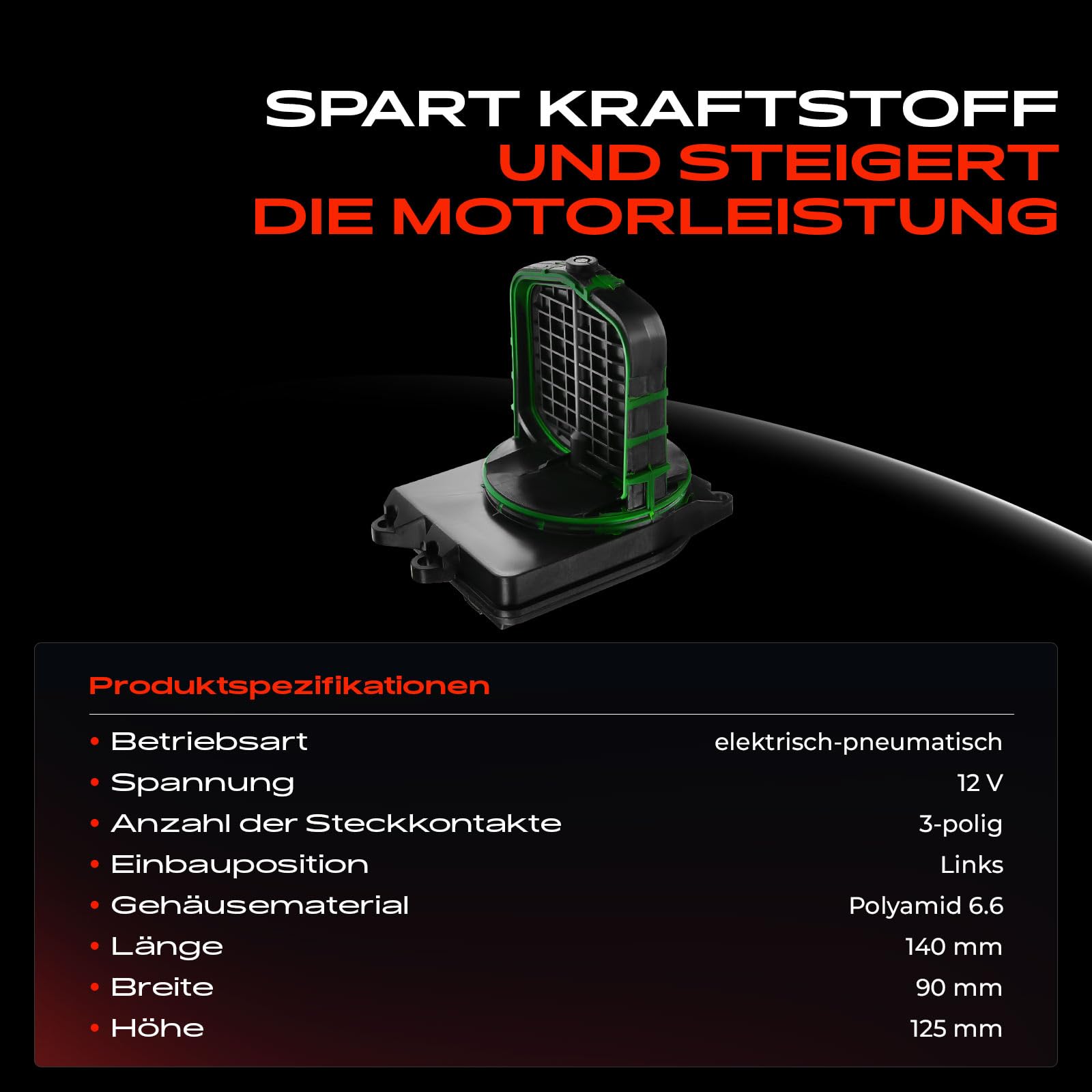 Frankberg Zawór sterujący powietrzem lewy do 1 130 125 128 3 323 325 330 5 523 525 530 528 6 630 7 730 2,5 l 3,0 L 2004-2017 116175791114