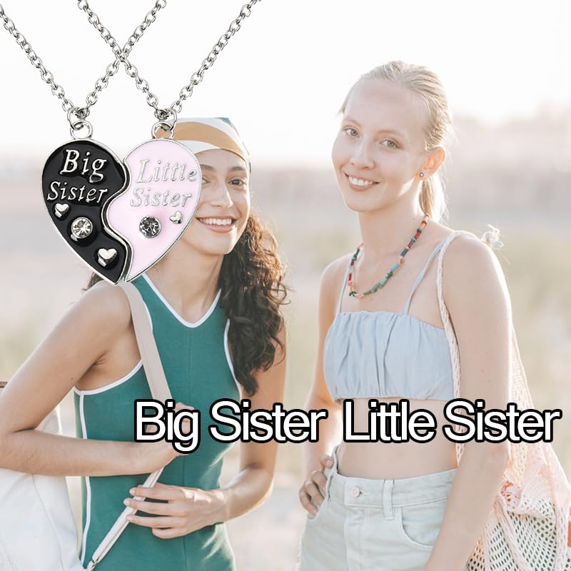 Sisadodo Best Friend Birthday Gifts for Frineds Friendship Necklace for Girls Matching Heart Necklaces for Sisters Besties3