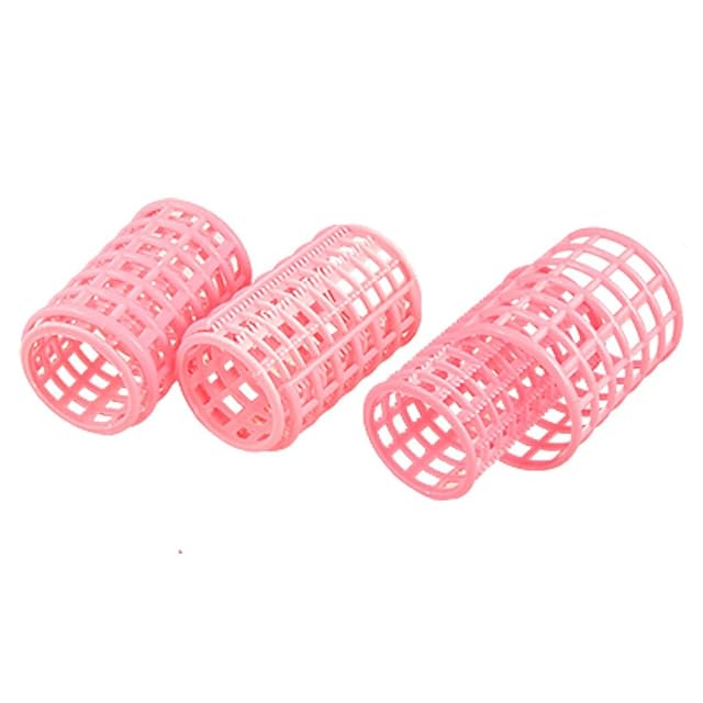 XYWHPGV 10pcs Hairdressing Hair Curling Tool Pink Plastic DIY Curling Iron 00c77 fdb86 ab473 d6f90 b5458 37c2a