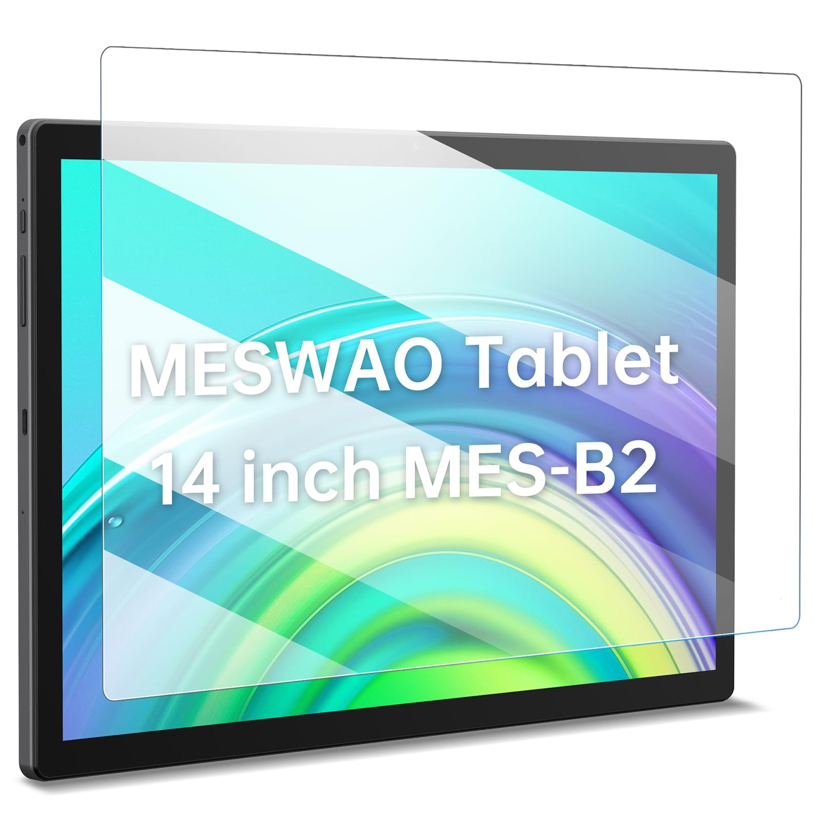 MESWAO Confezione da 2 pellicole proteggi schermo per tablet da 14 pollici (MES-B2), pellicola in vetro temperato SOLO 14 pollici grande tablet