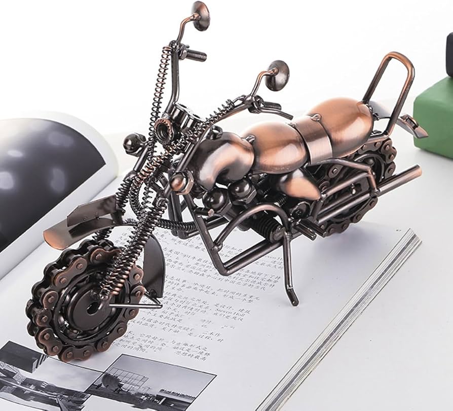 Amazon.co.jp: 大型金属鉄アートバイクモデル像 レトロ ホーム