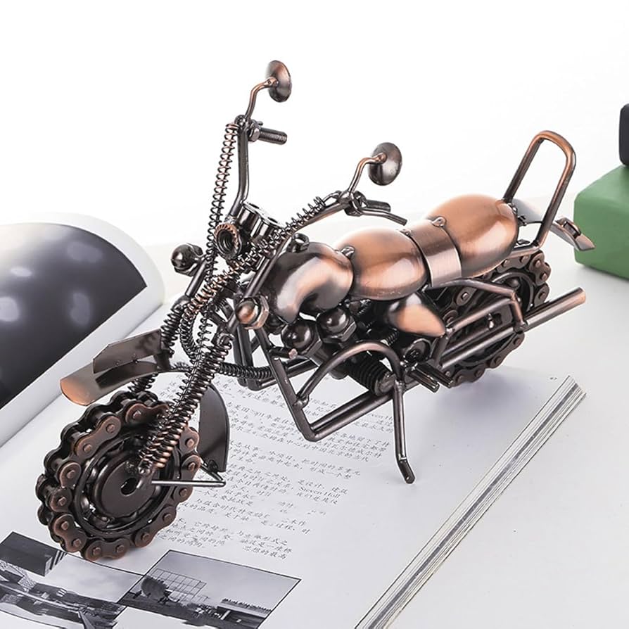 Amazon.co.jp: 大型金属鉄アートバイクモデル像 レトロ ホーム