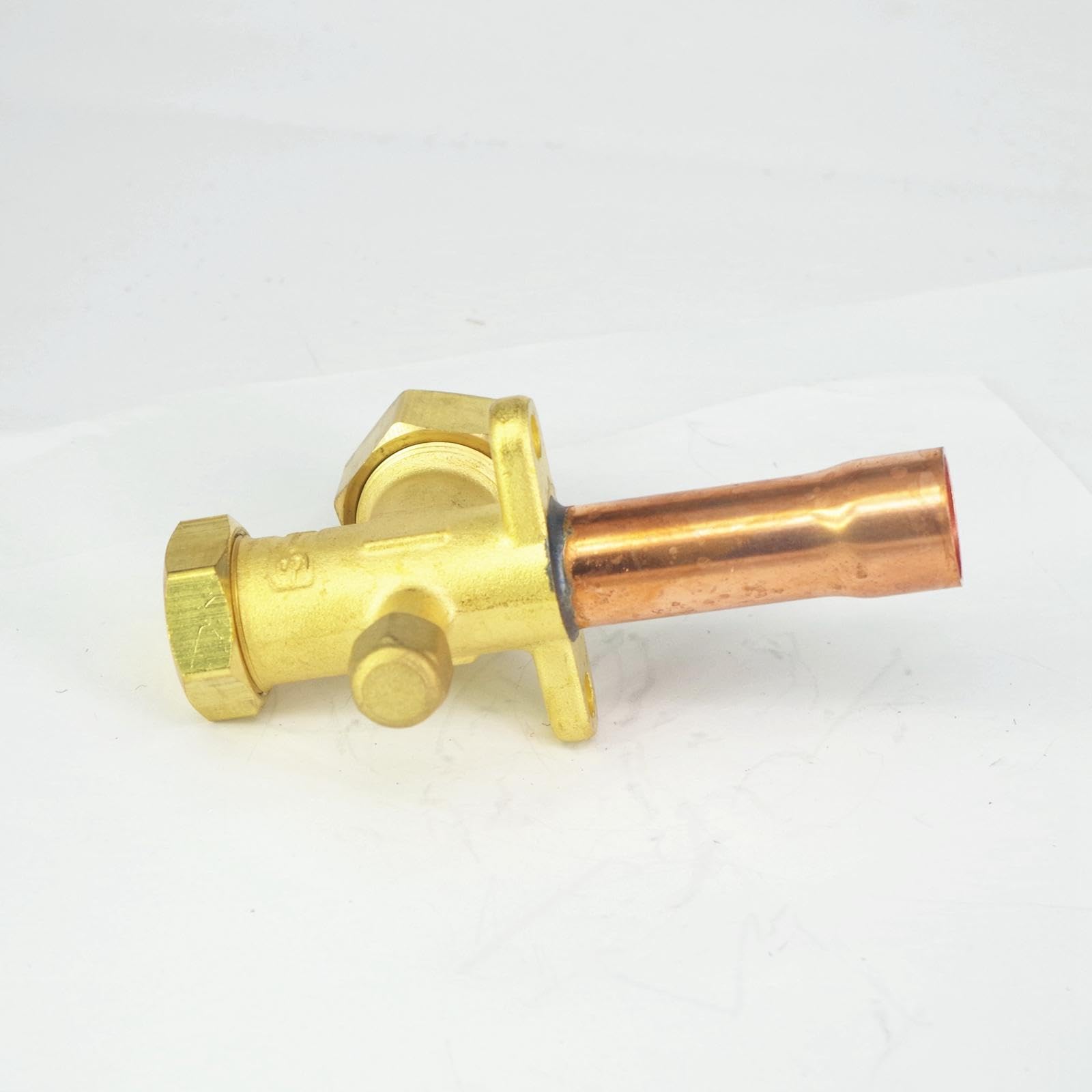 Fit 3/4" 19.02mm OD Copper Tube 3 Ways Air Conditioner Angle Stop Valve Fitting