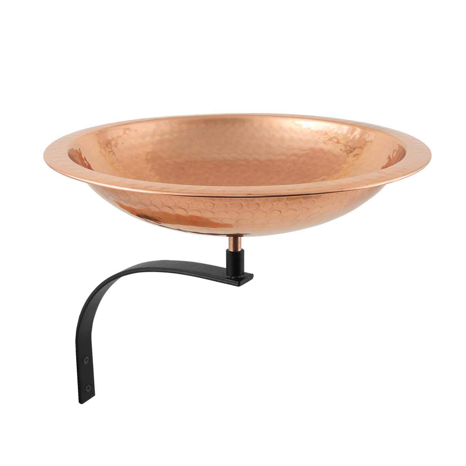 Achla Designs BBHC-01T-WM - Soporte de pared de cobre martillado para pájaros, chapado pulido, negro