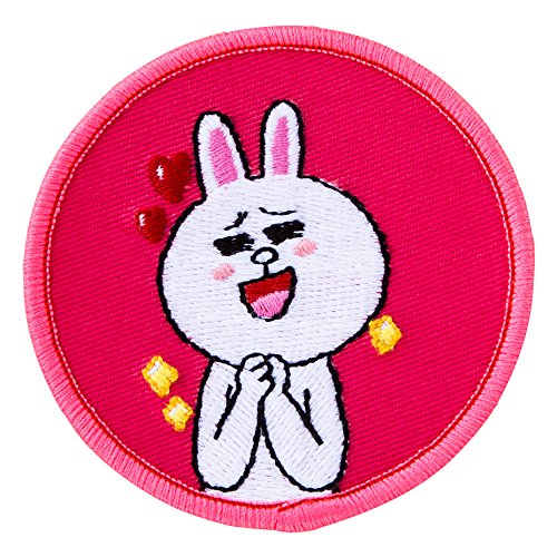Coton emblème Coney L01Y5977 Minoda LINE écusson thermocollant style fer