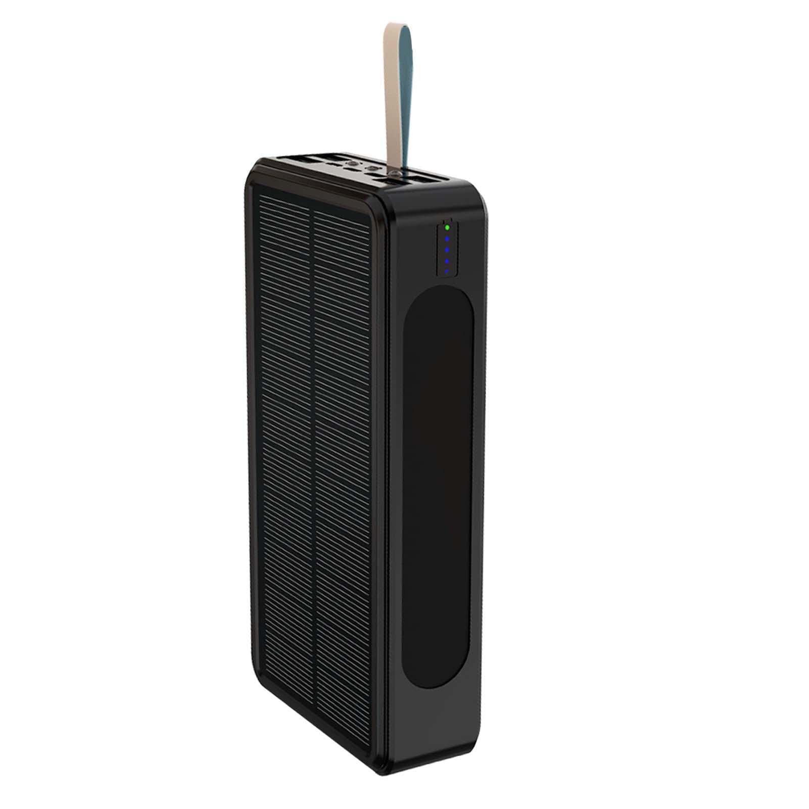 solar power bank 500 mah waterproof quick charge led torch