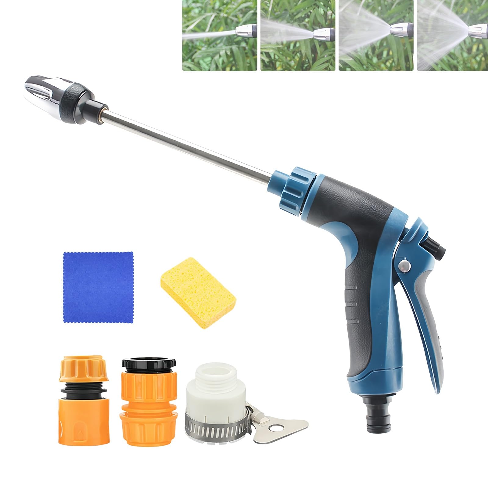 2026 Waterblitz Pressure Washer, Water Blitz Pressure Washer with Accessories, High Pressure Washer Gun for Garden Hose, Car Washing and Pet Shower(with Accessories,Blue)