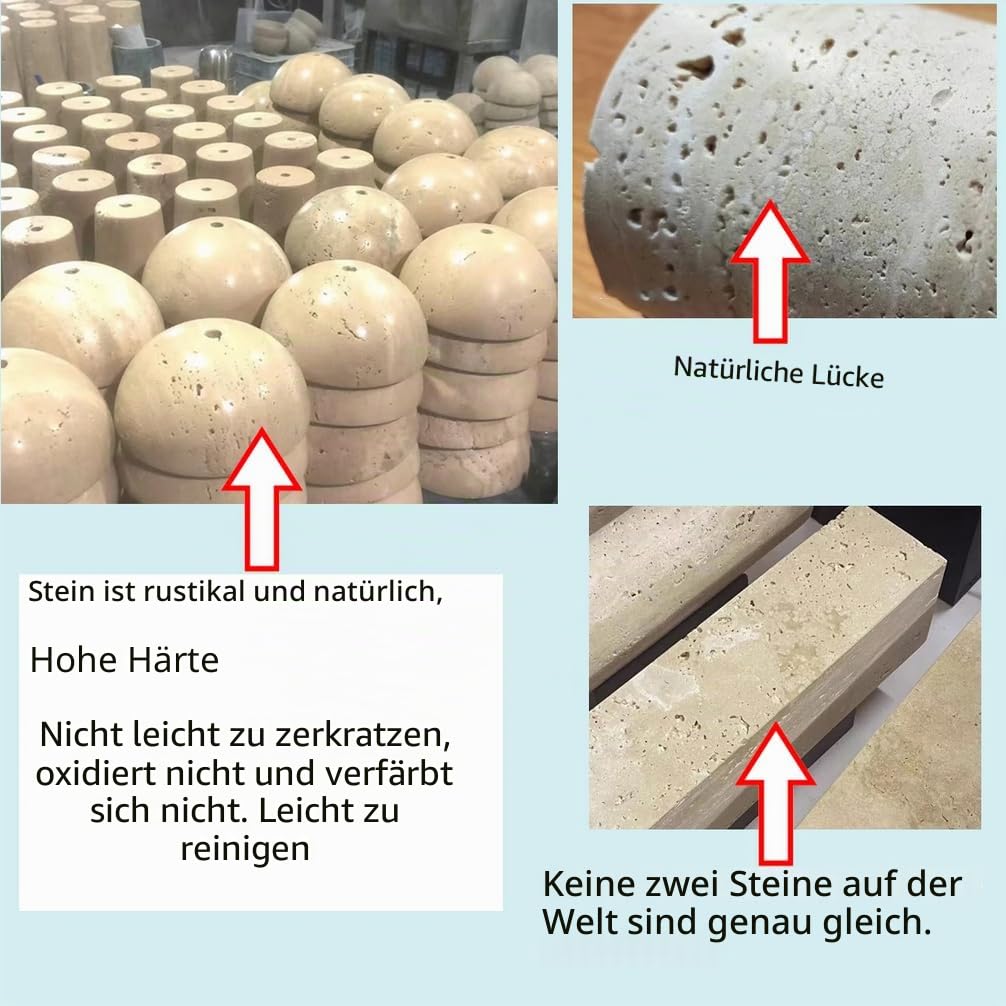 Gelb Travertin Deckenleuchte Natürliche Stein Deckenleuchten Wabi Sabi Stil Deckenlampe für Wohnzimmer Flur Schlafzimmer Küche,K2