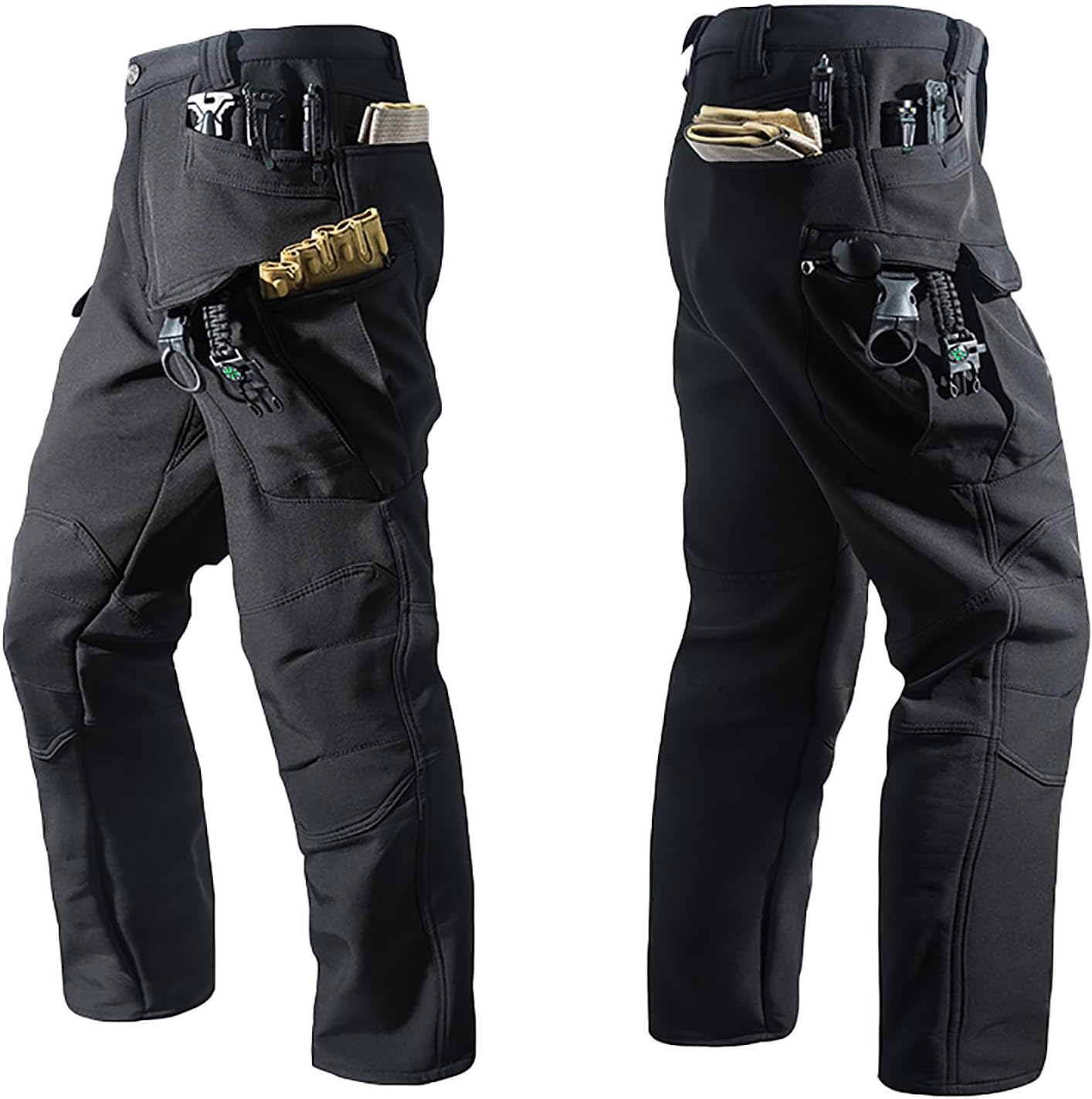 Mens Lightweight Quick-Dry Tactical Pants, Water Resistant Hiking Pants