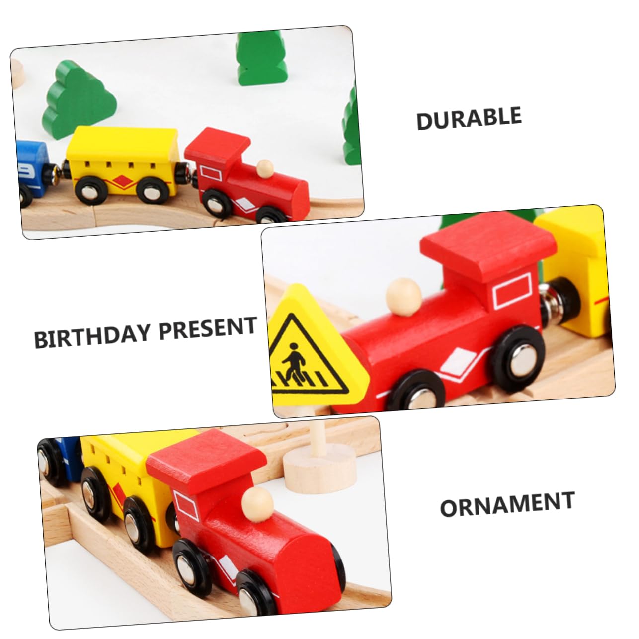 Toyvian 1set Treni Puzzle Ragazzo Ragazza Legno Gioco Educativo Per Sviluppare Creatività e Abilità Manuali