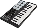 Btuty 25-Key MIDI Keyboard Panda mini Portable Mini Drum Pad MIDI Controller, USB
