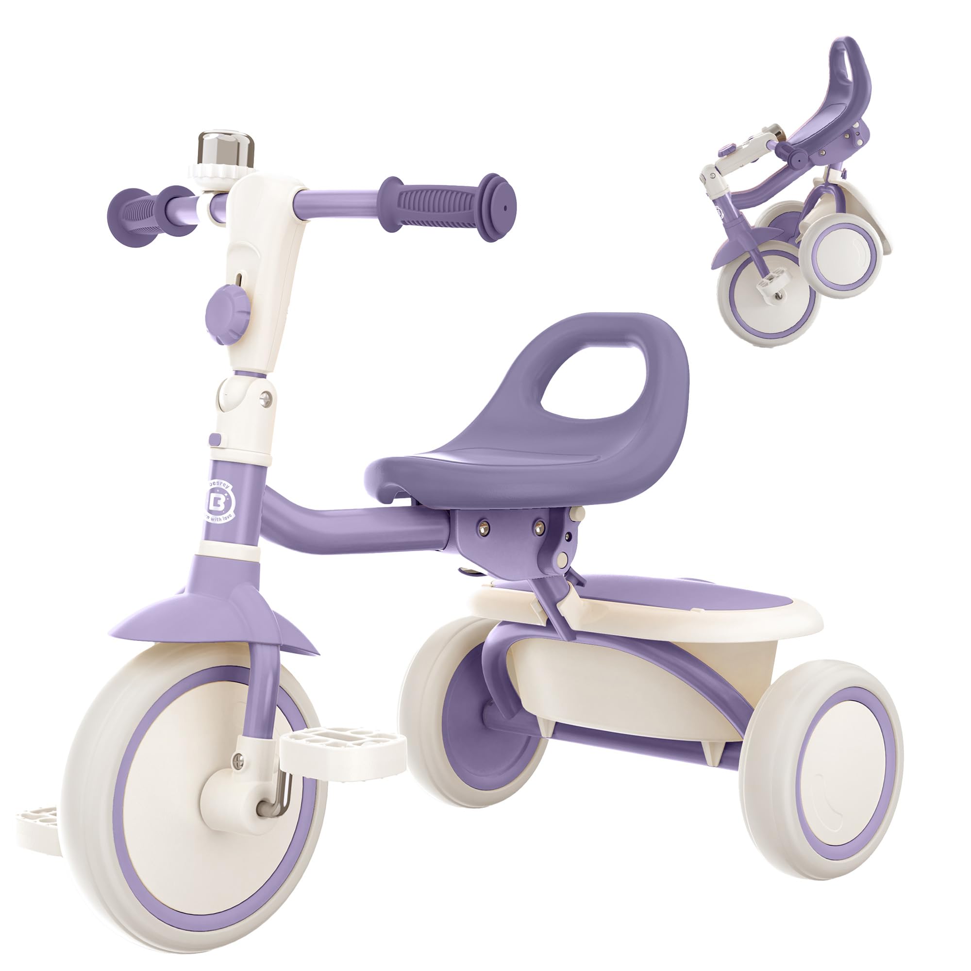 besrey Toddler Tricycle with Bell, for Ages 18 Months to 5 Years