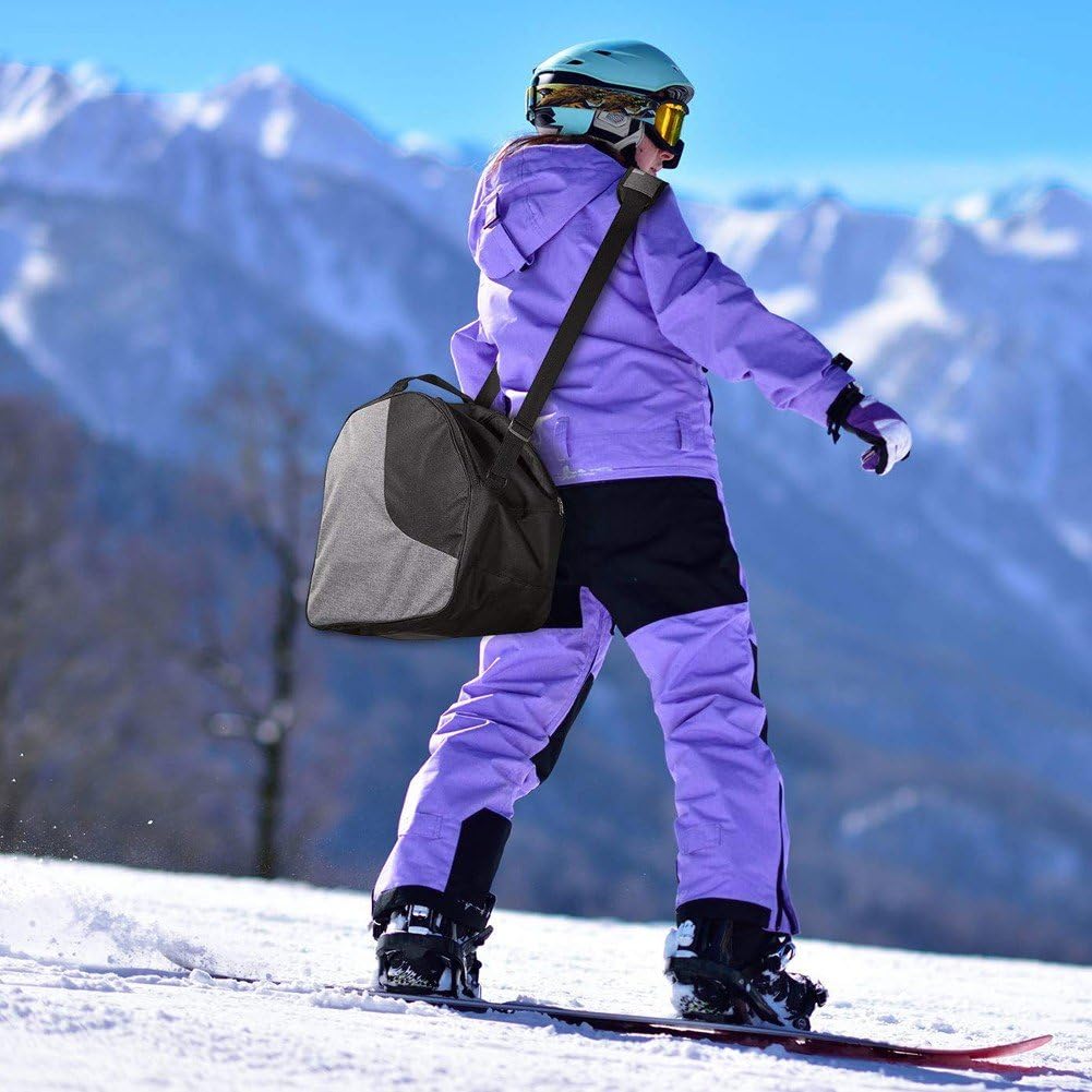 Sac à Chaussures de Ski, Sac à Chaussures de Ski d'extérieur et Sac à équipement pour Casque Sac de Voyage imperméable pour Chaussures de Ski Stocke l'équipement pour Hommes et Femmes
