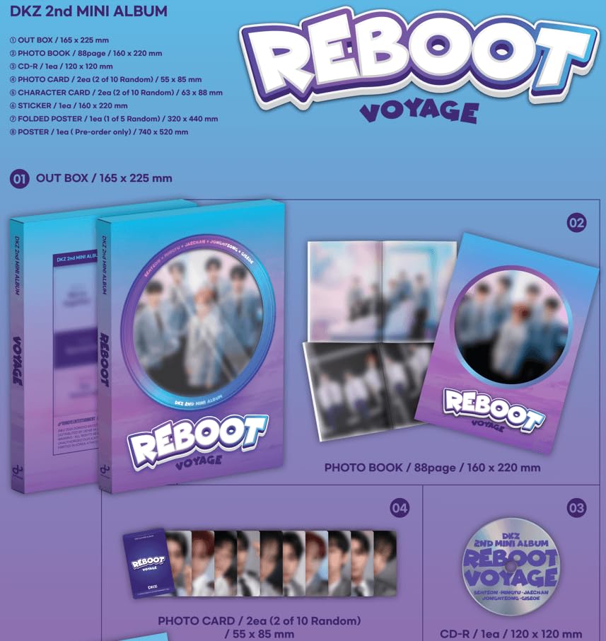 DKZ REBOOT 封入 ラキドロ ジェチャン 纏め売り まとめ売り Amazon.co.jp: REBOOT DKZ KPOP Album (韓国アルバム) [THRILL