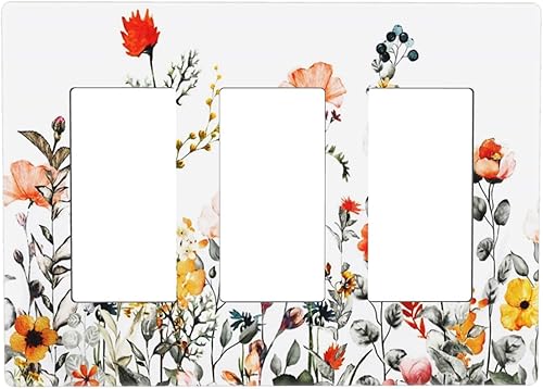 Miniatura 46 de Cubierta de Interruptor de Luz de Palanca de 1 Gang con Estampado de Bosque de Pinos Rústico Campestre, Cabaña Lodge Granero Bosque Forestal de