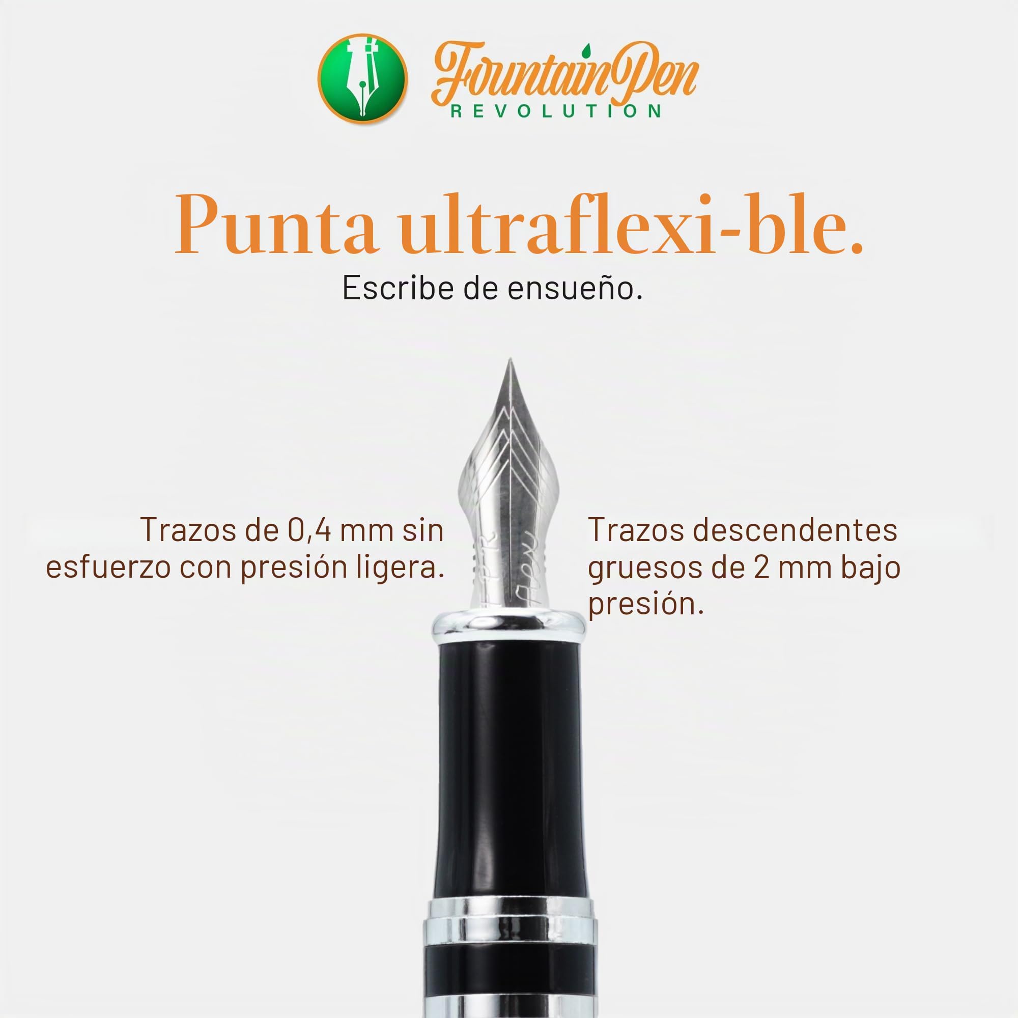 FPR Ambassador Burgundy Ultra Flex - Juego de pluma estilográfica para