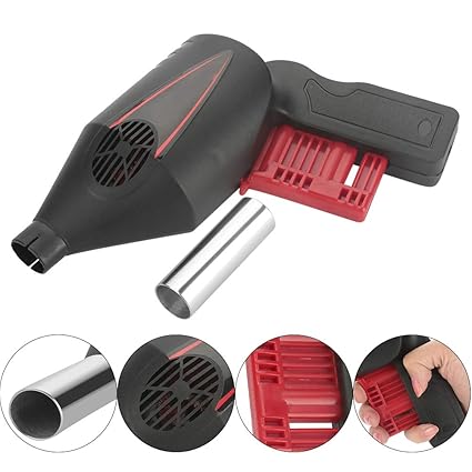 UBERSWEET Liujaos BBQ Fan, BBQ Air Blower Portable Compact Simple Manual Operation for Picnic for Outdoor Barbecue
