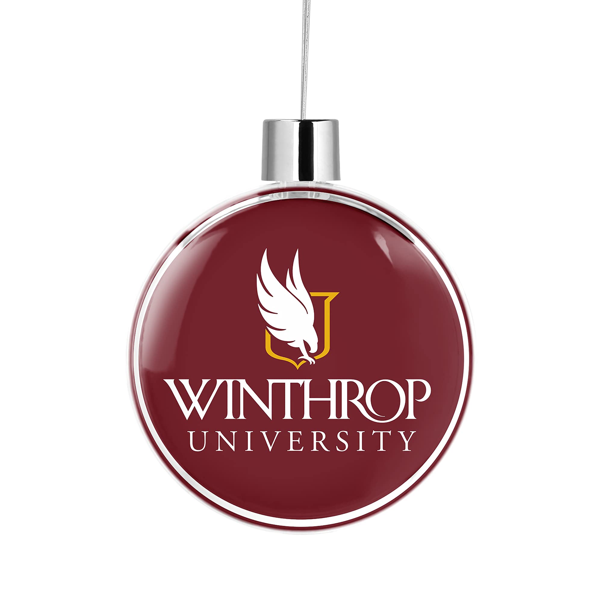 Winthrop University Round Flat Christmas Tree Ornament Decoration for Tree Party Home Holiday Decor (Winthrop University 2)