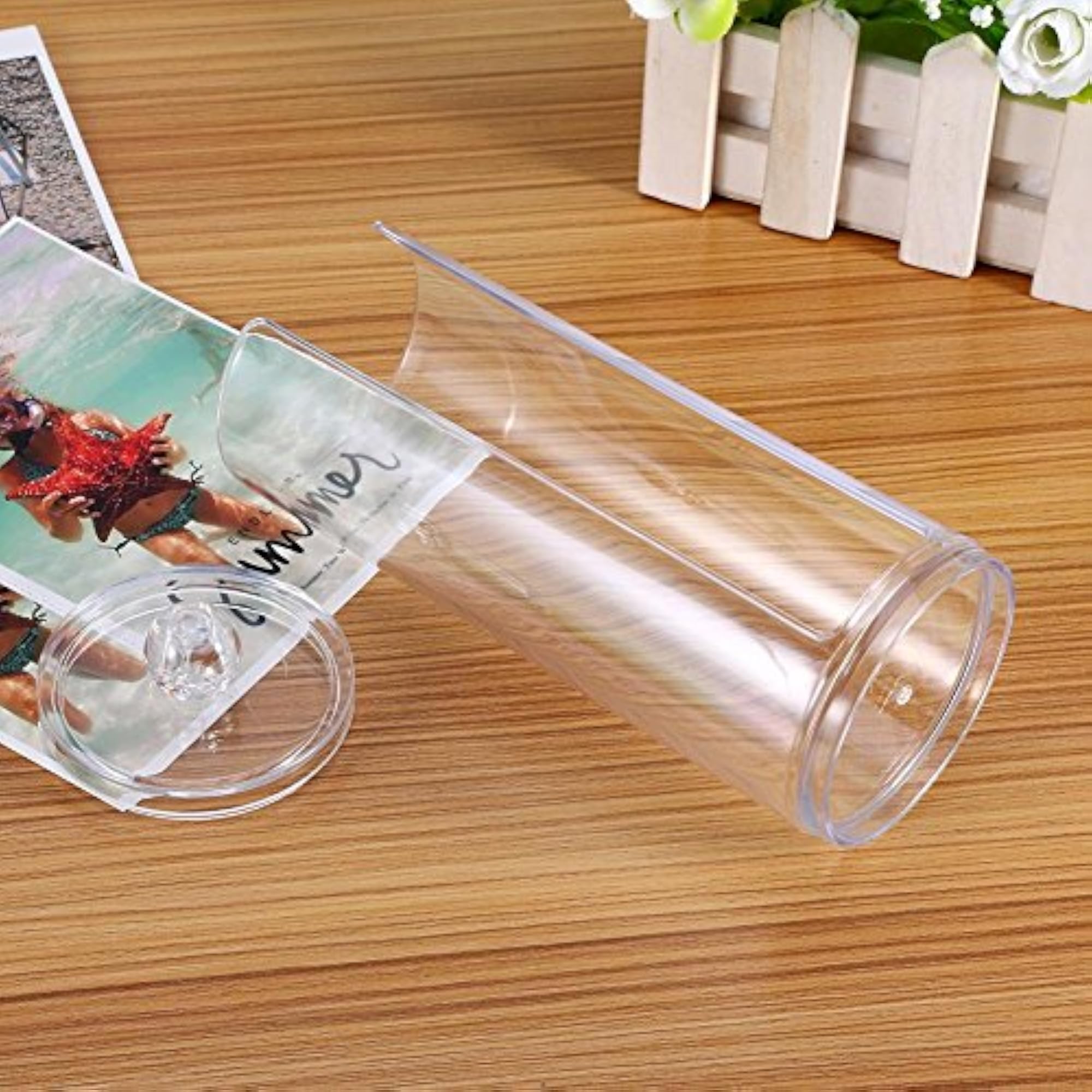 Acrylic Makeup Cotton Pads Box Holder