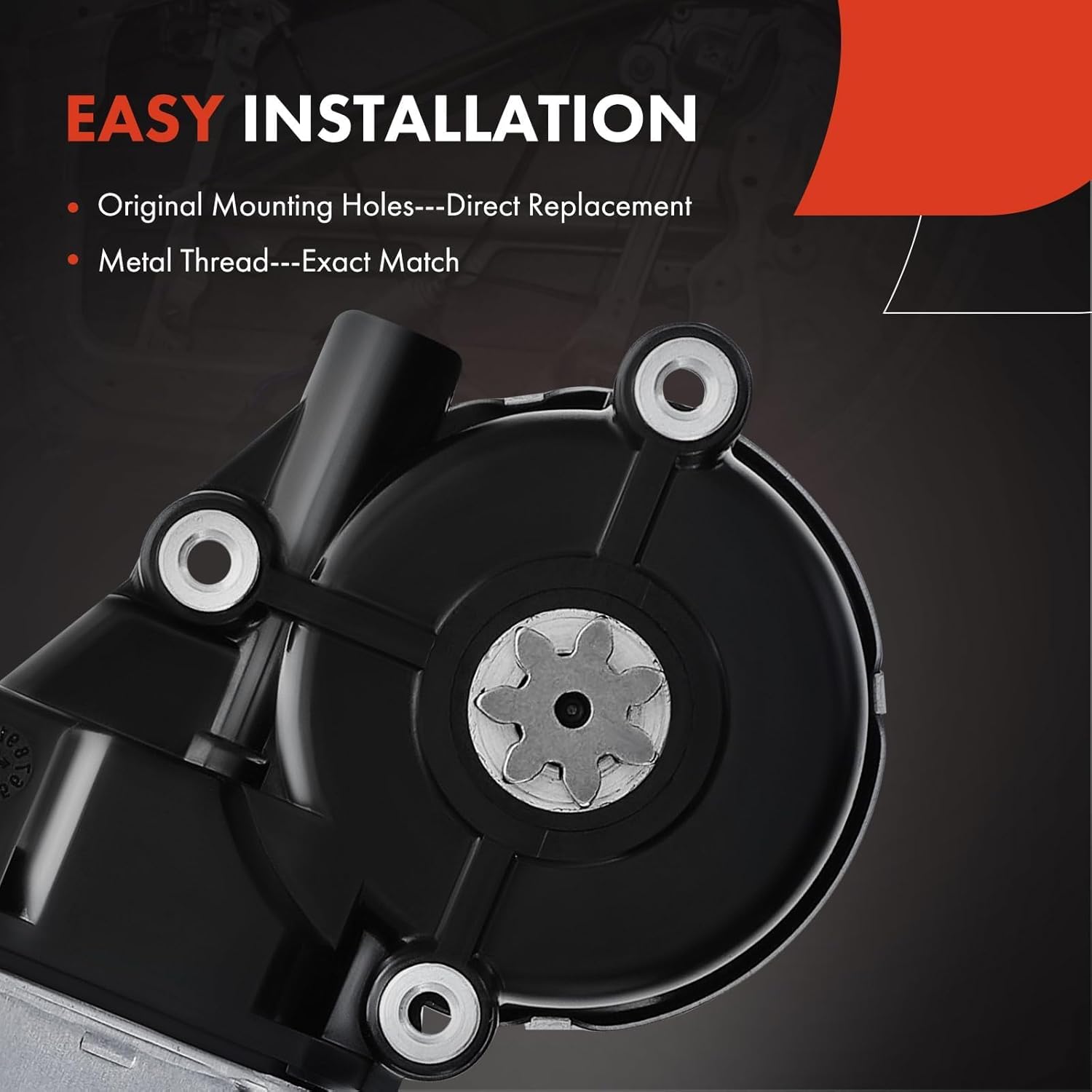 A-Premium Front Right Power Window Lift Motor with 6-Pin Connector Compatible with Honda Odyssey 2011-2017 Front Passenger Side