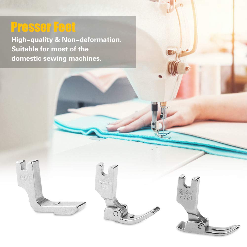 Lot De 2 Pieds Machine à Coudre DAZZLUXE - Universel Pour Ourlets Et Fronces