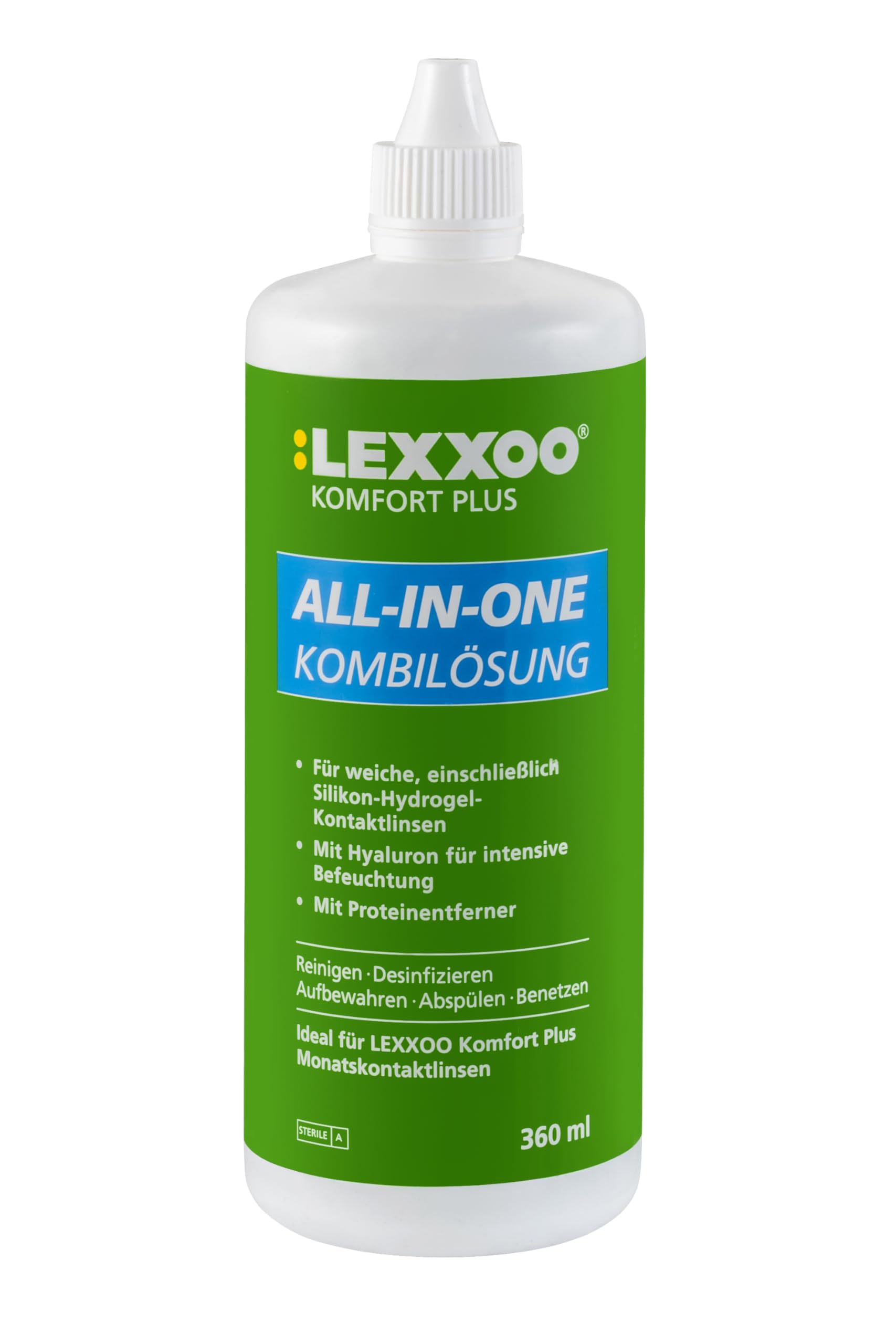 LEXXOO Komfort Plus All-in-One Kombilösung für Kontaktlinsen