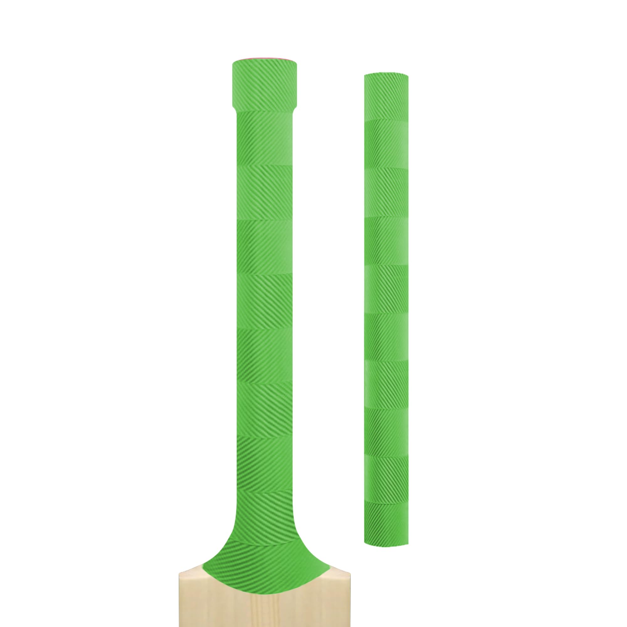 Cricket Bat Grips – Premium Rubber Cricket Bat Grip Tape for Maximum Hold & Shock Absorption | 4 Styles | Multi-Color | Pack of 1| Durable Bat Grips Cricket (1, Green, Chevron)