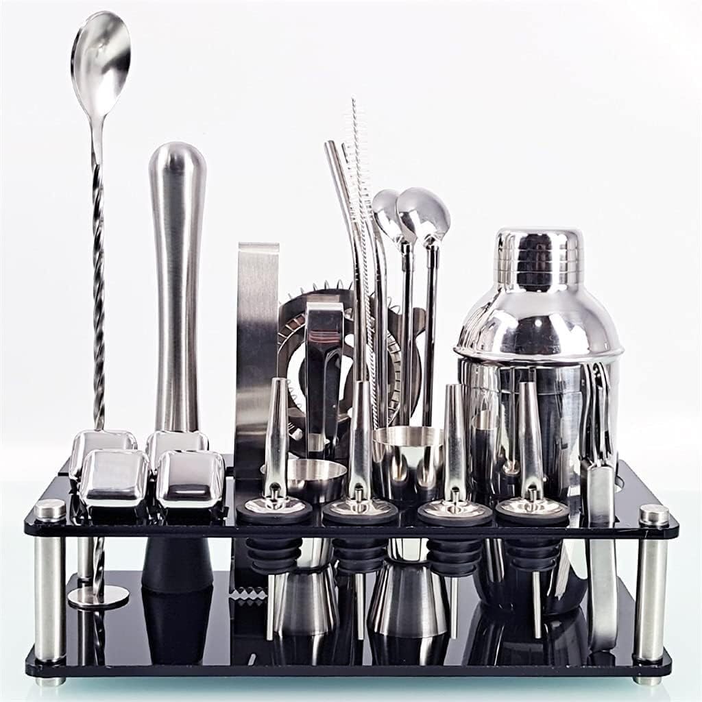Set de Coctelera de Acero Inoxidable 23 Piezas 350 ml