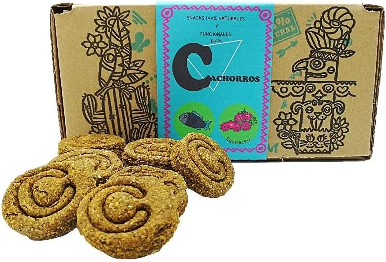 Waniyanpi Snacks Cachorros 1,2kg (6 Cajas x 200kg)|con Harina de Pescado de Alto Valor protéico, Equinácea y Aceite de Salmón.