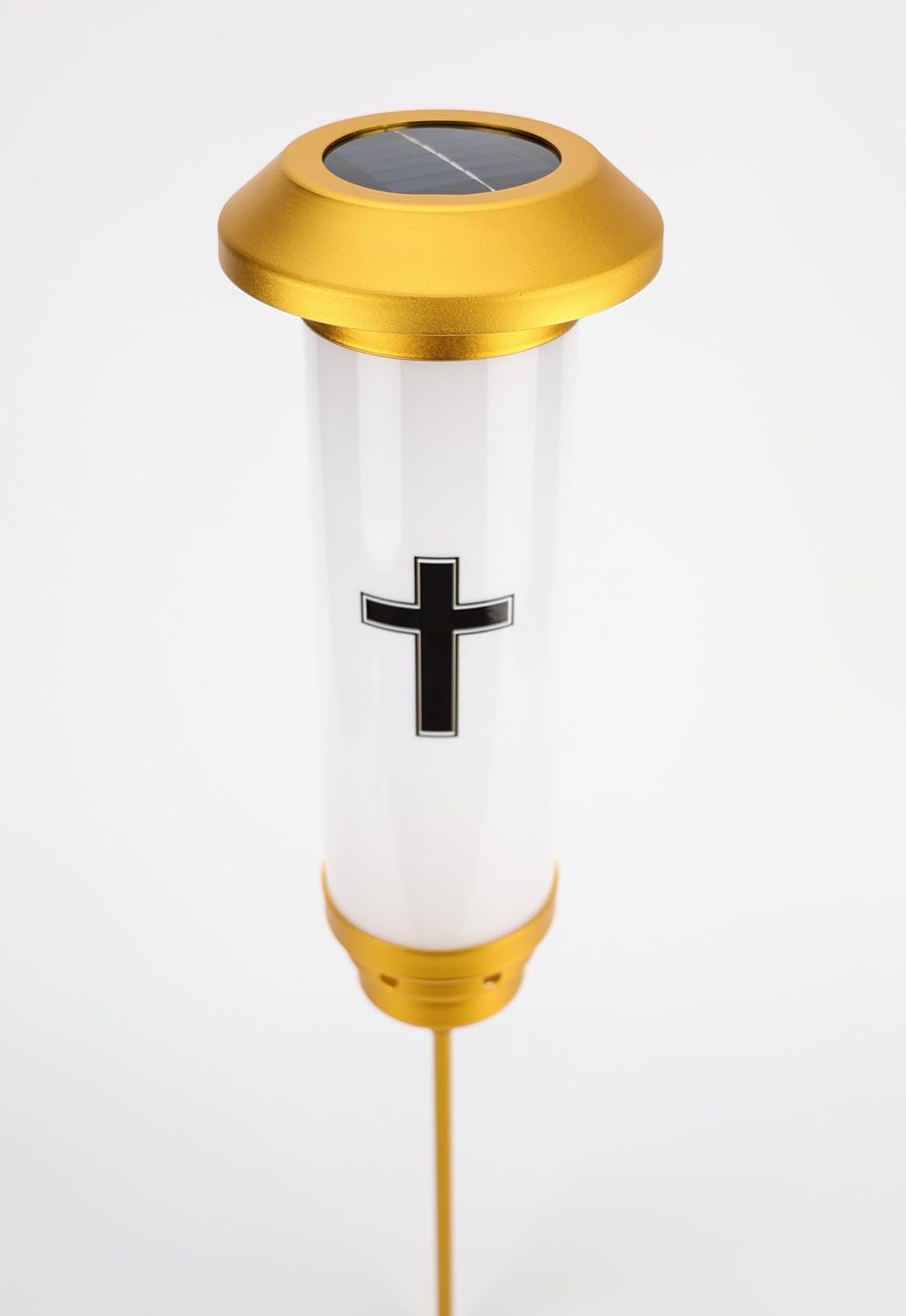 Solar Cross for Cemetery Grave,Solar Lighted Cross Garden Stake Outdoor Lights, for Loss of Loved One,White(Jesus Cross) - Image 5