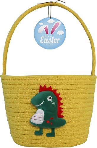 Miniatura 25 de Cesta de Pascua, cestas de Pascua para niños, cesta de Pascua para bebés con asa, cesta de huevos de conejo vacía, cestas de Pascua para niños