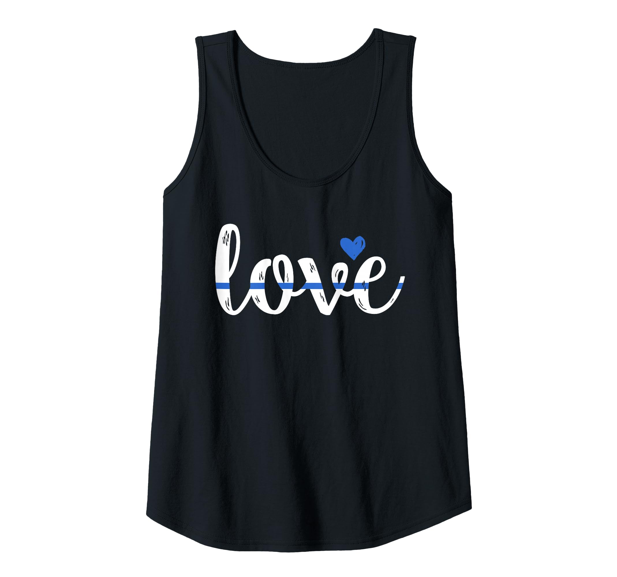 Womens Cute Love Design - Police Wife or Girlfriend Tank Top