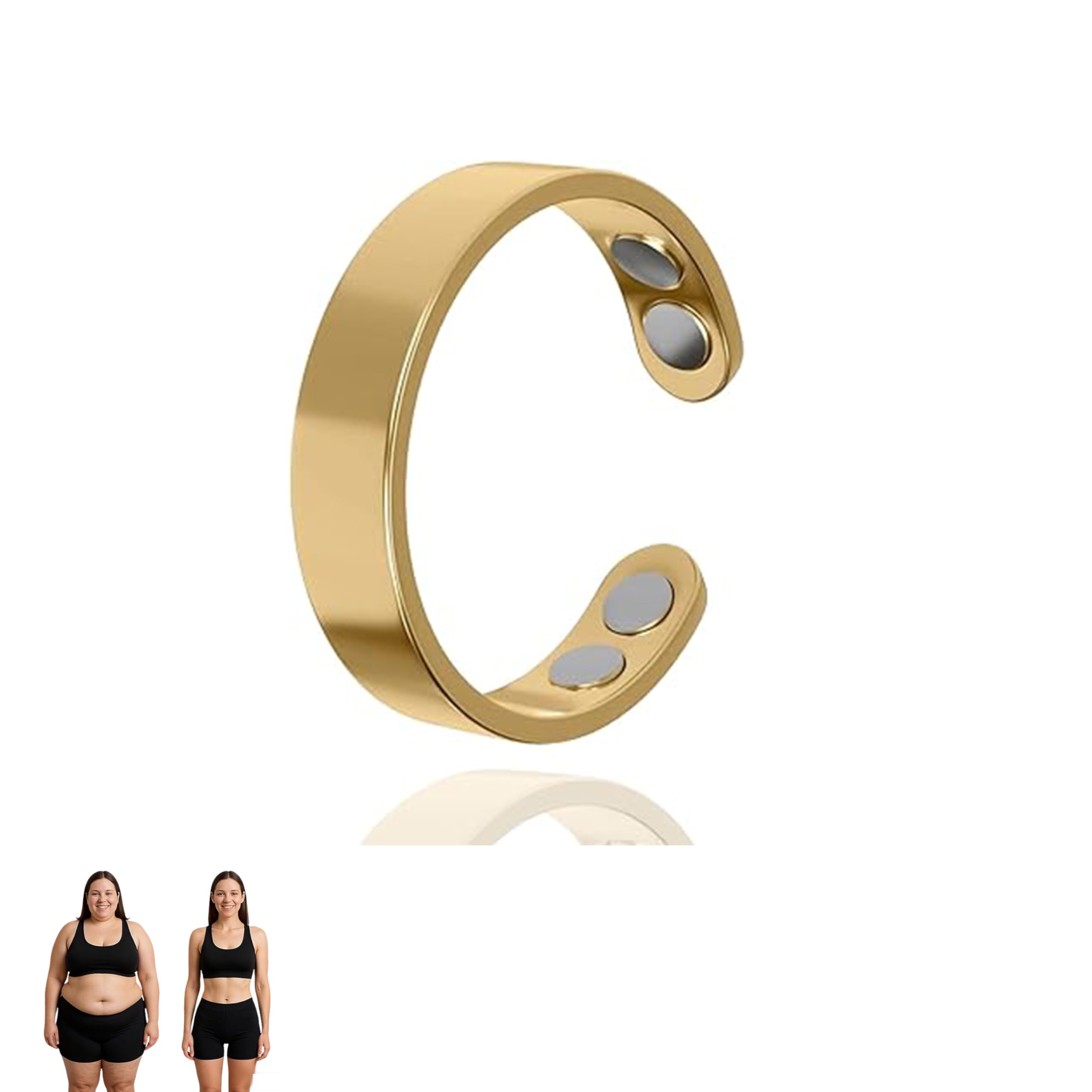 VitalRing Vital Ring Magnetring Wechseljahre Ring, und Hormonelle Balance zum Schnarch Abnehmen, Angstgefühle Verbessert Dieschlafqualität, Damen Herren - 2