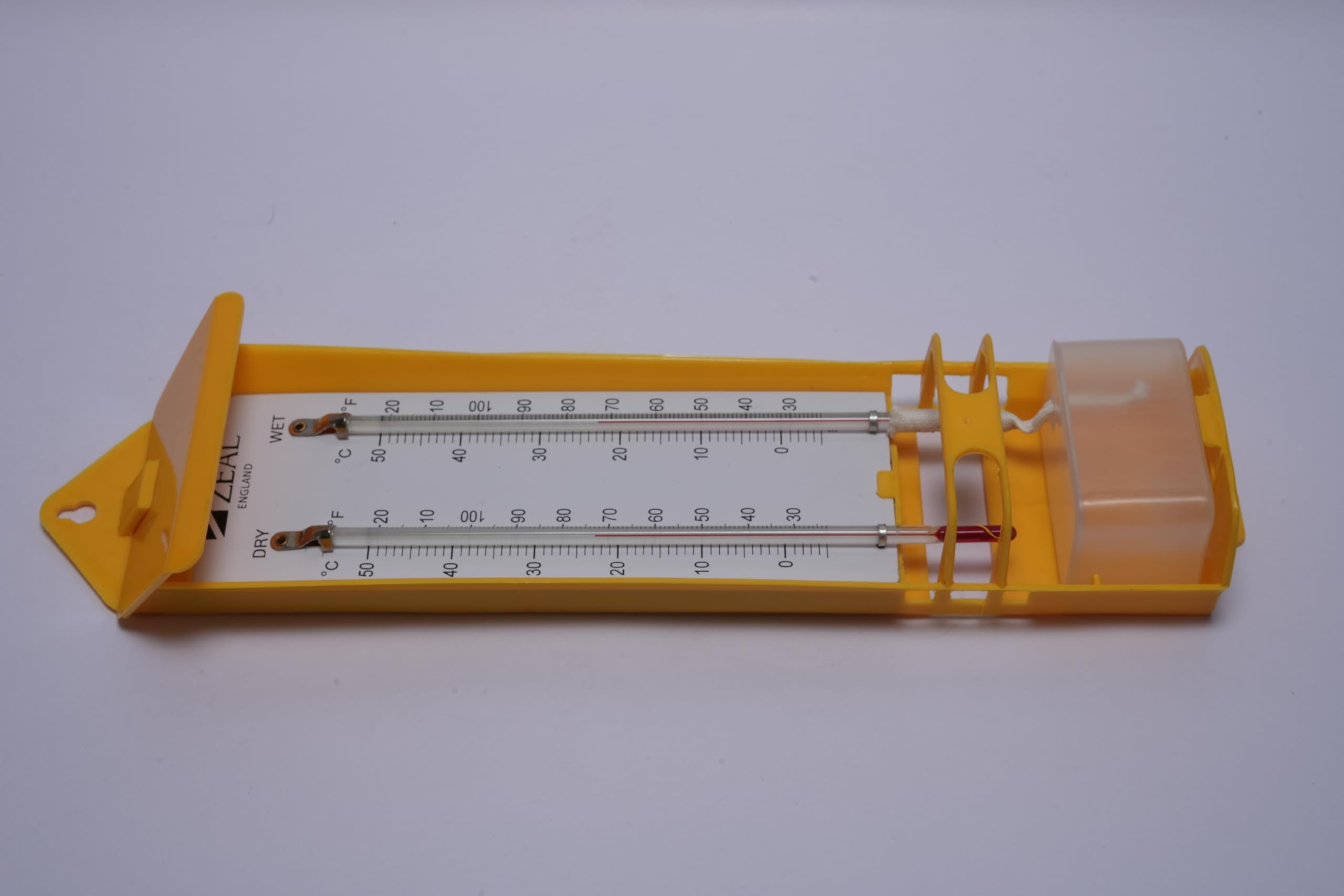 Wet and Dry Bulb Hygrometer, consists of two calibrated thermometers 1