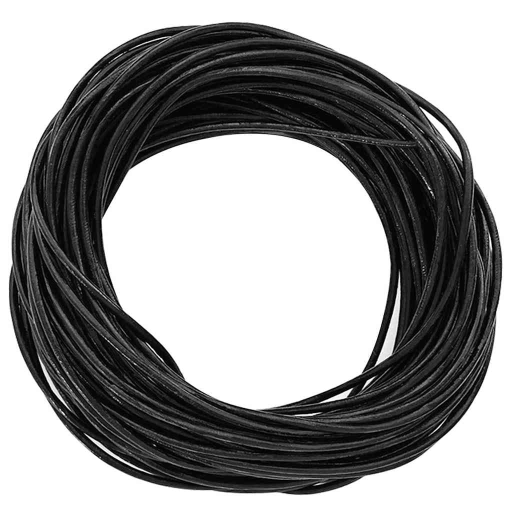 Sznurek skórzany, okrągła taśma do majsterkowania, Ø 2 mm x 50 m