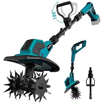 Amazon | 電動耕運機 家庭用 充電式【2025年新登場3段階式脱着