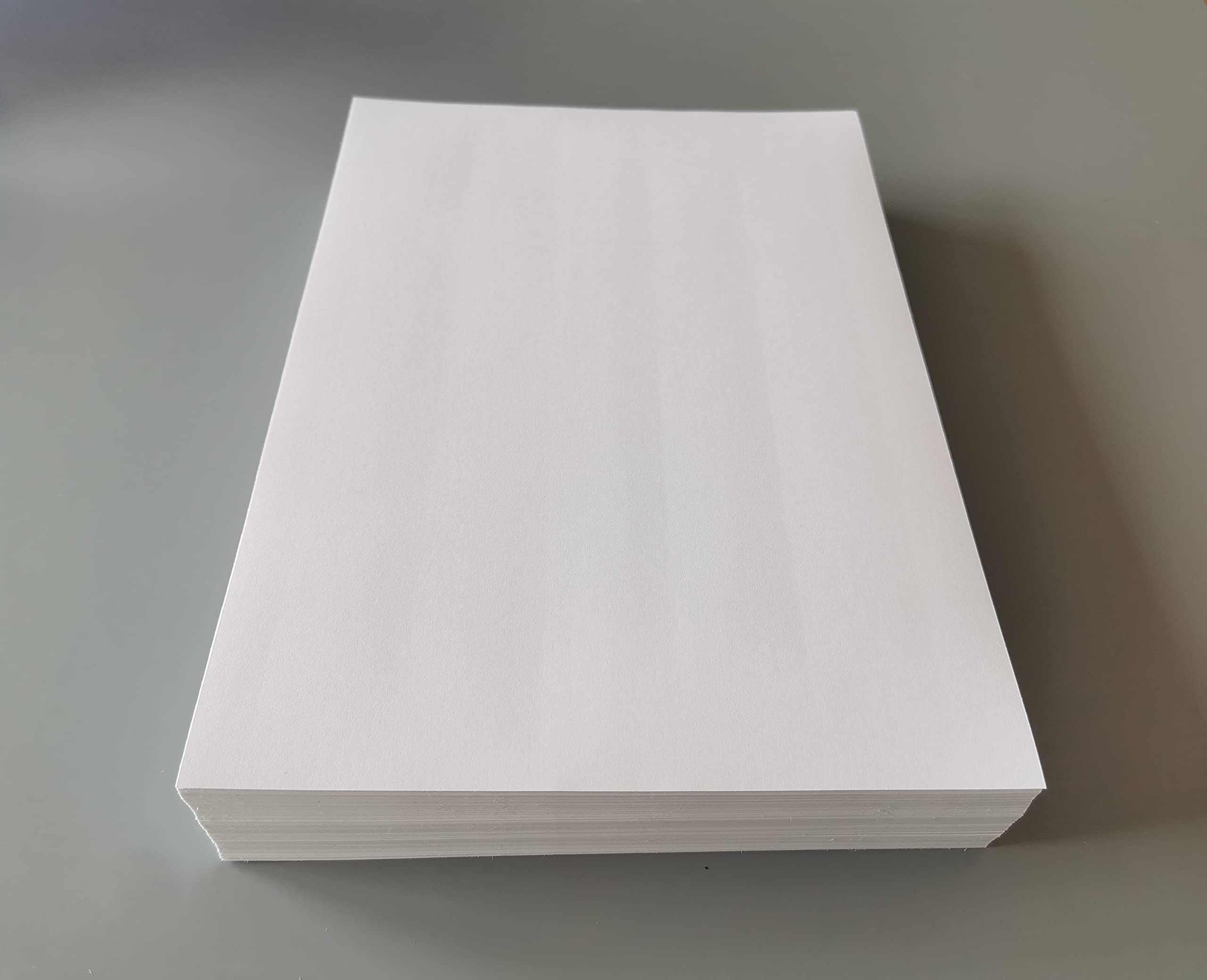 A5 British Made White Matt Self Adhesive Paper Blank Stickers Parcel Address Sticky Labels Sheets (500)