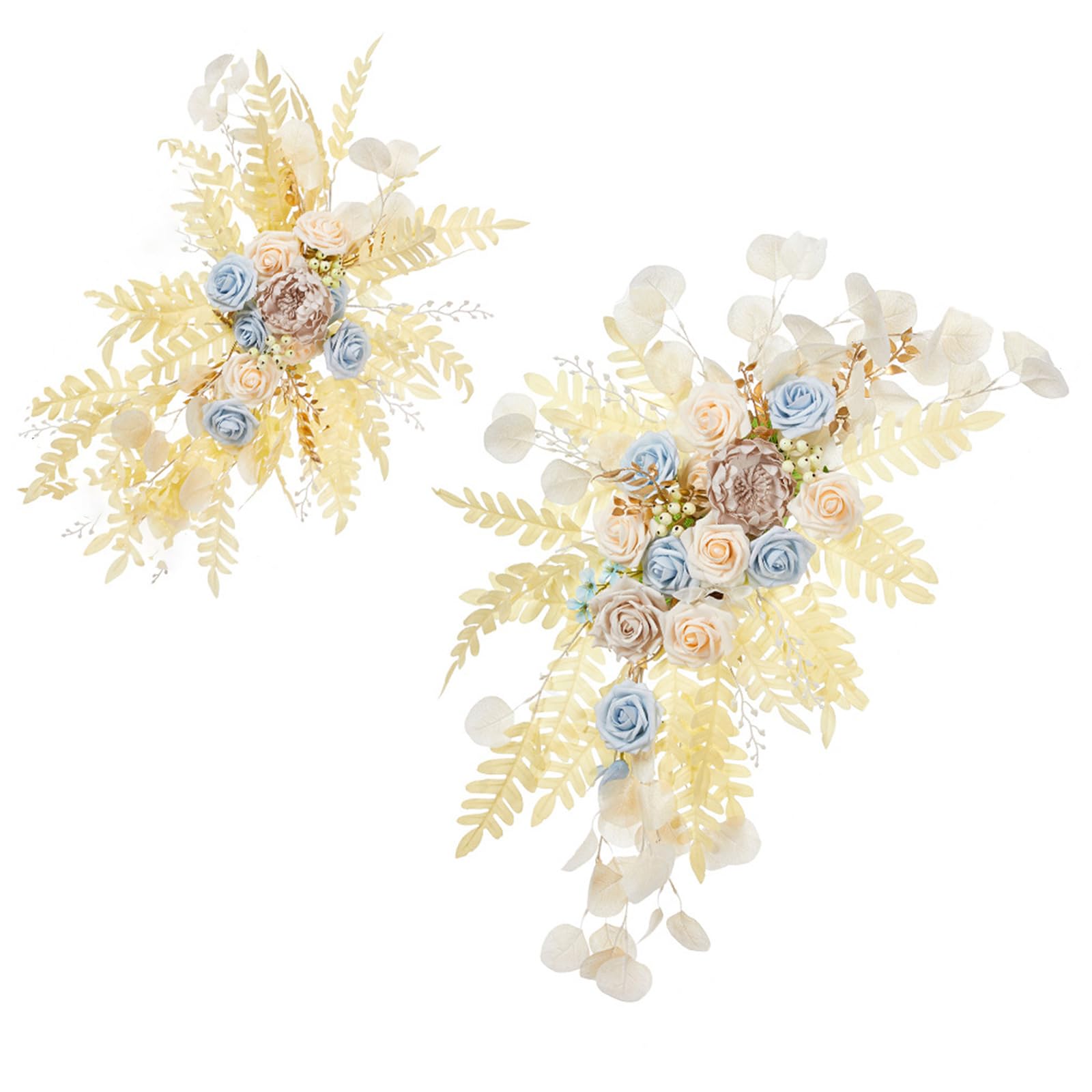 carotoe Silk Flower Swag for Wedding Arched Door Artificial Florals Arrangement for Ceremony Flower Garlands Ornament Wedding Embellishments