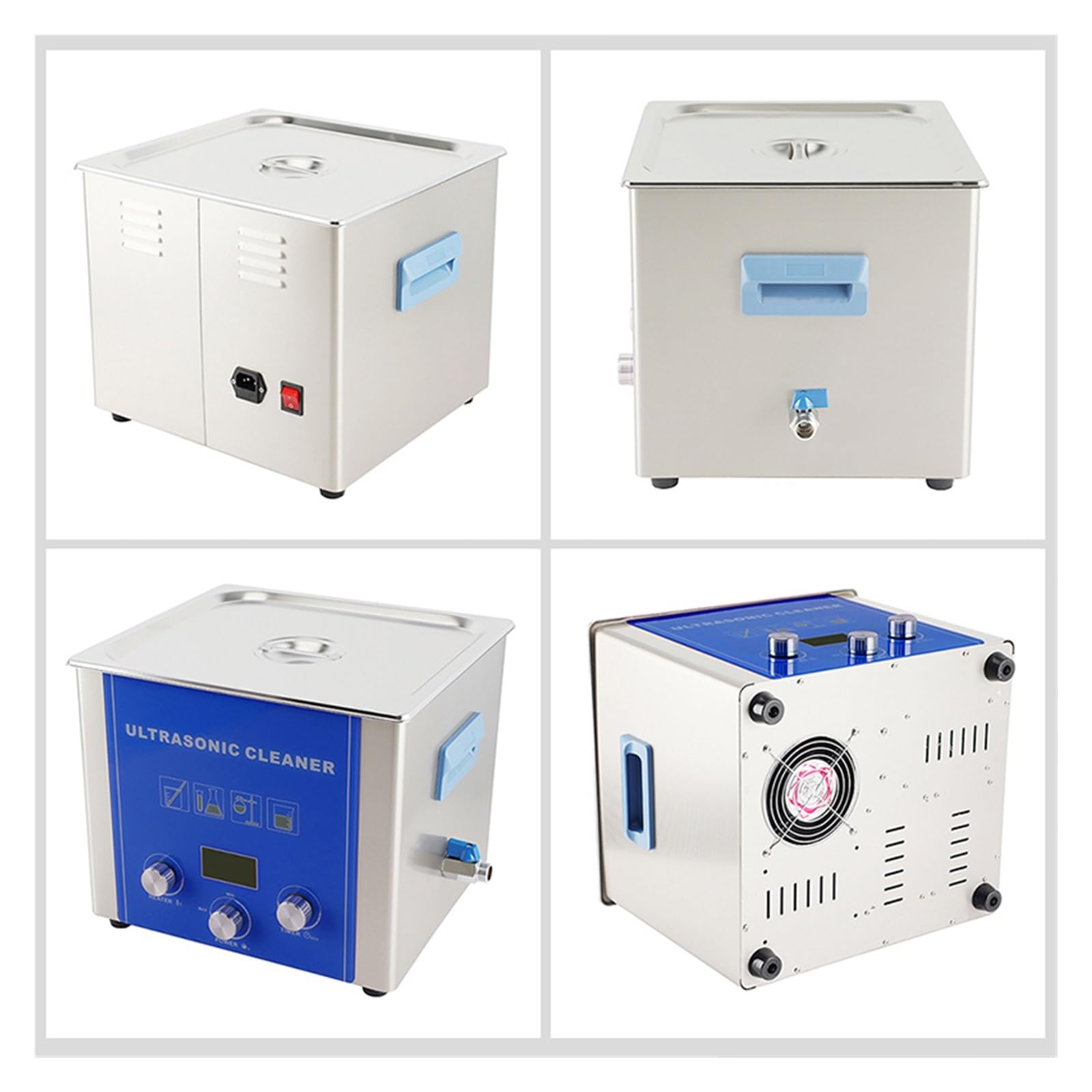 Myjka Ultradźwiękowa, 10L Laboratorium Medyczne Myjka Ultradźwiękowa Degas Bath DPF Części Metalowe Formy Szkło Olej Odtłuszczacz Do Rdzy Ultrason Maszyna Do Czyszczenia
