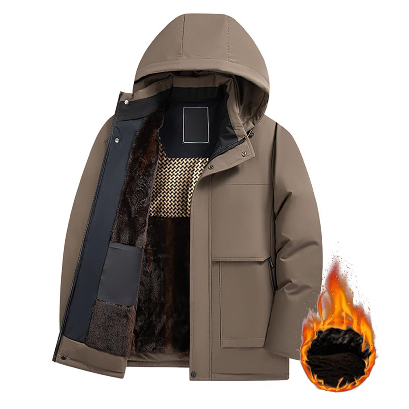 Chaqueta Negra Hombre Sobretudo Homem Chaquetas De Plumas Hombre Parka Verde Abrigo Paño Abrigo Largo Chaqueta Militar Parka Larga Negra Plumas De Paño Militar Tres Cuartos Abrigos Invierno Para