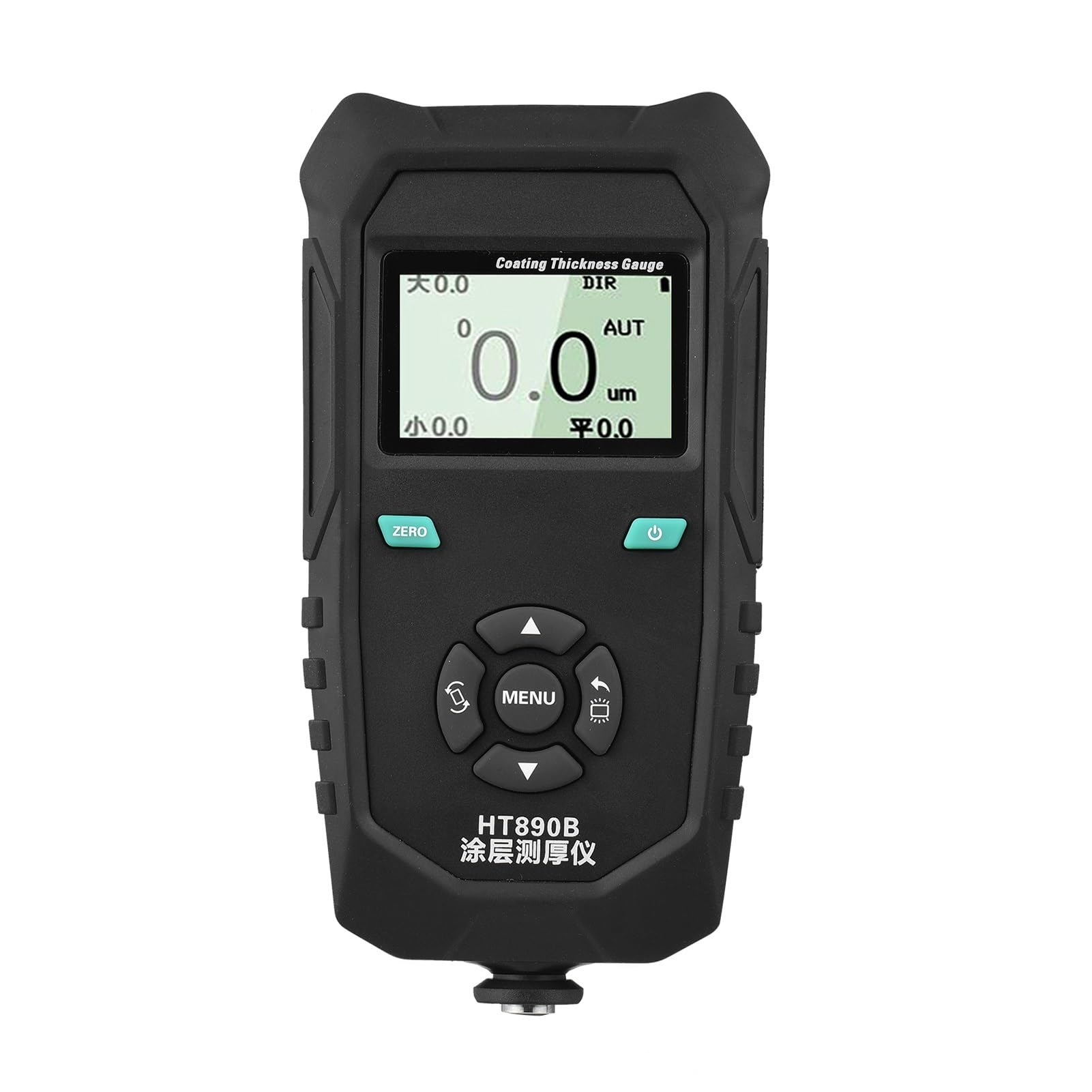 Medidor de espesor Medidor de espesor de recubrimiento de pintura HT890B Medidor de espesor no destructivo con alarma de límite de pantalla LCD retroiluminada de cero cal