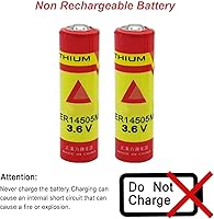 Vista 3 de Hoorae 30 Pack ER14505M 3.6V 2200mAh Lithium Battery Non-Rechargeable(AA)