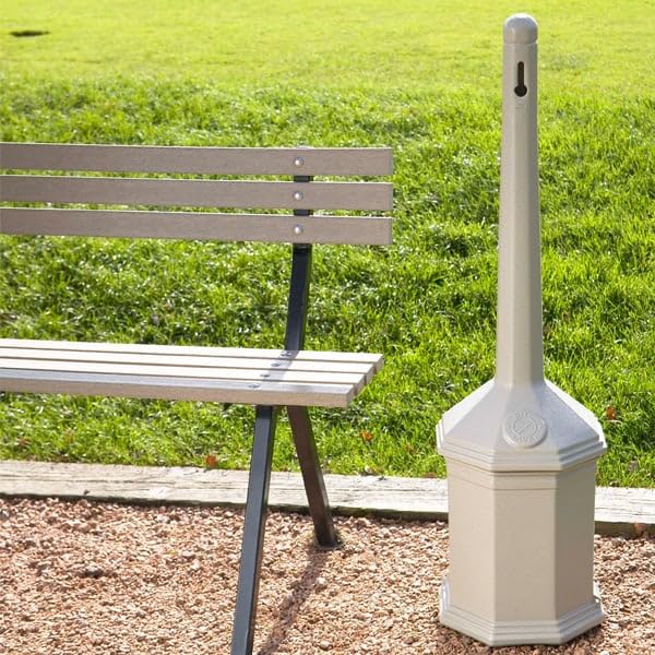 Amazon.com: Commercial Zone 710302 Smoker's Outpost Site Saver Cigarette  Receptacle, Beige : Health & Household