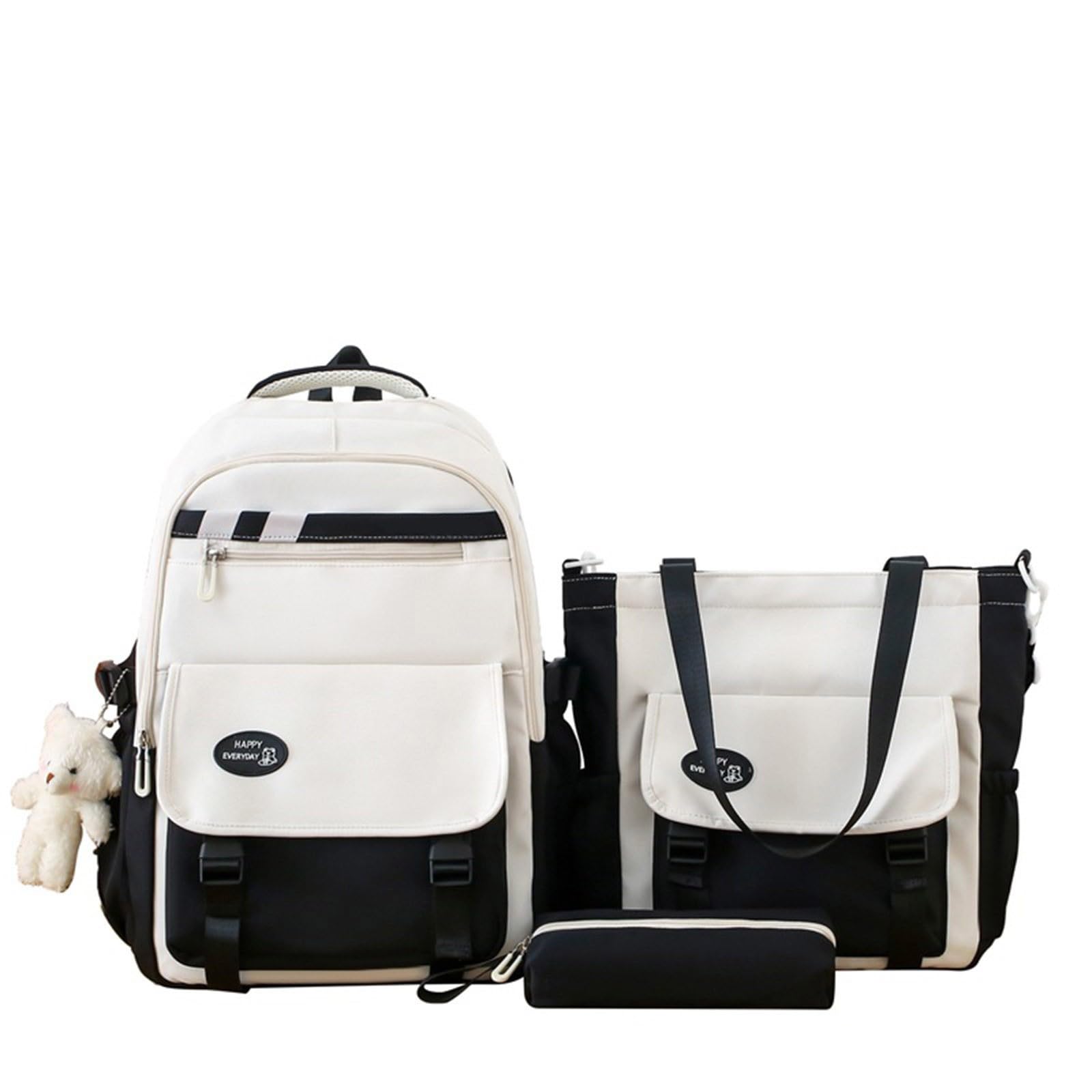 Generico Set Zaino Scuola Ragazza Grande Capacità Casual | Zainetto Studente con Design Colorato, Multiaccessori e Spazioso, Ideale per Scuola Media, Superiori e Università