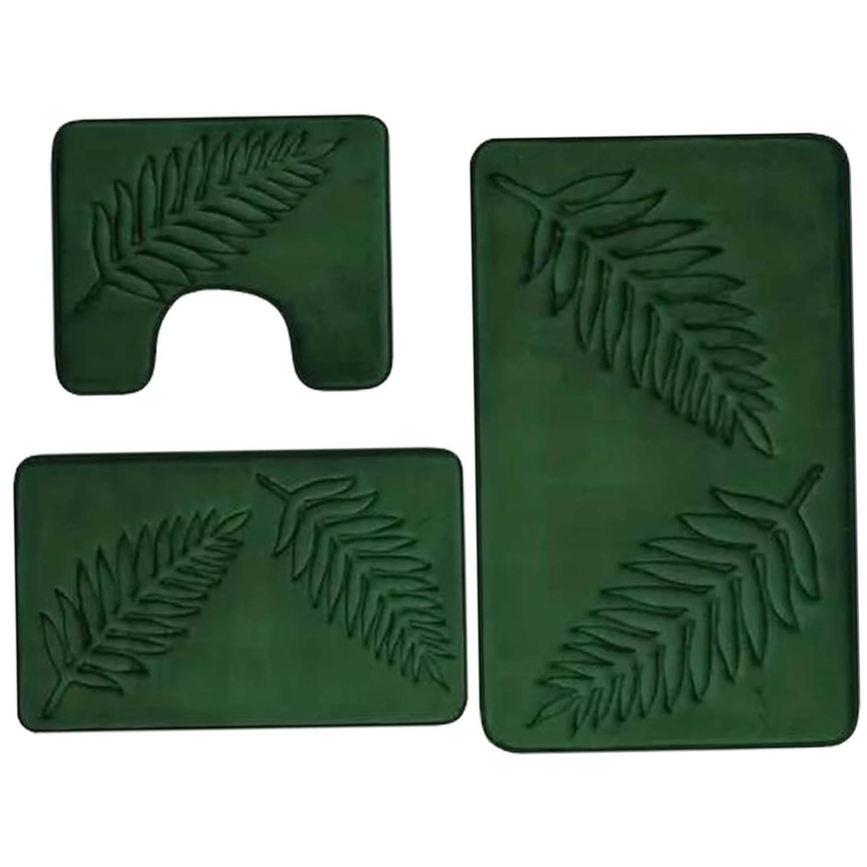 Ensemble tapis de bain lavable en machine et séchage rapide
