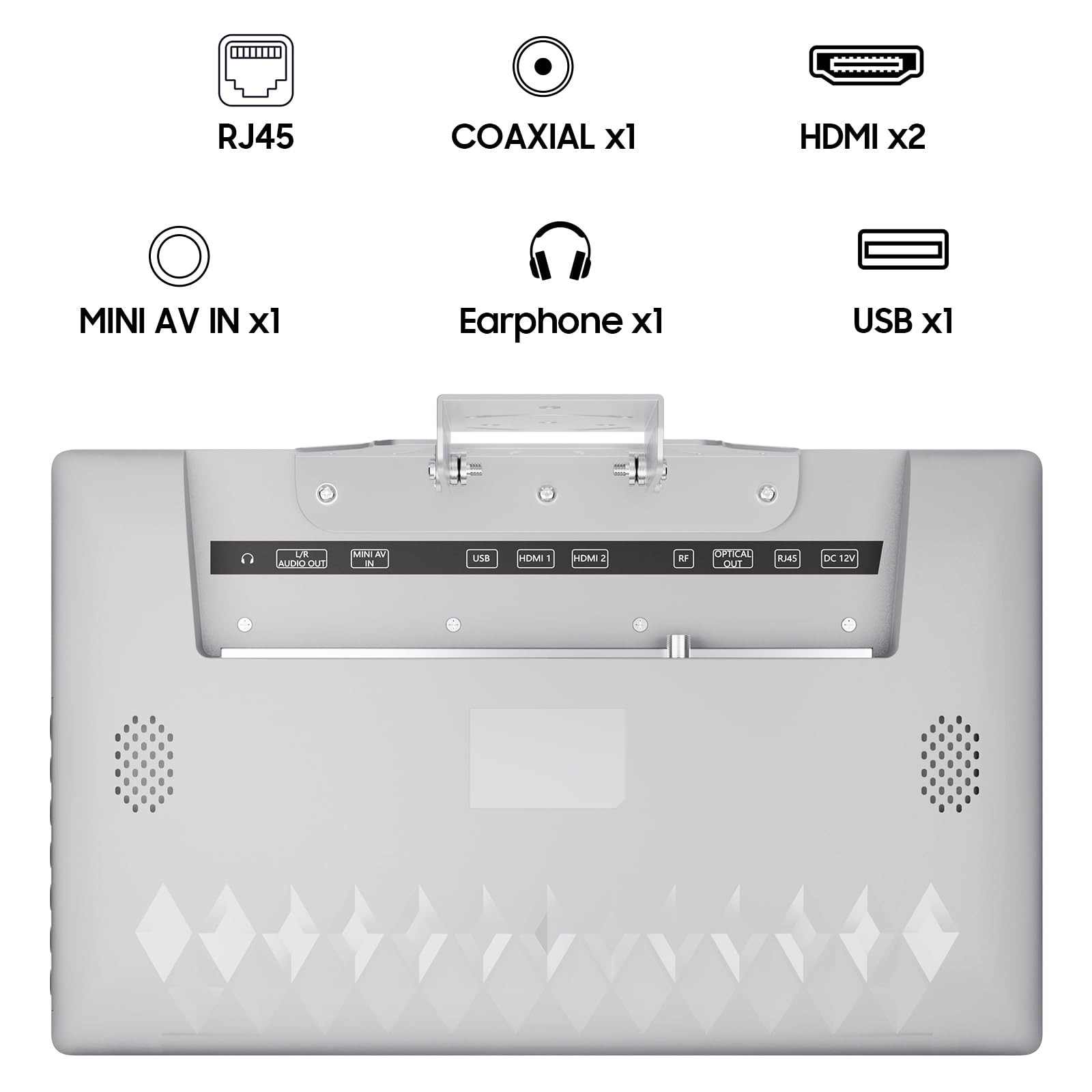 SYLVOX Televisor de Cocina, Mini Smart TV de 15.6 Pulgadas, 1080P Full HD Bajo Armario con Google TV y Sintonizador DVB-C/T2/S2, Televisor Compacto de 12V para Cocina, Habitación Infantil y Lavandería