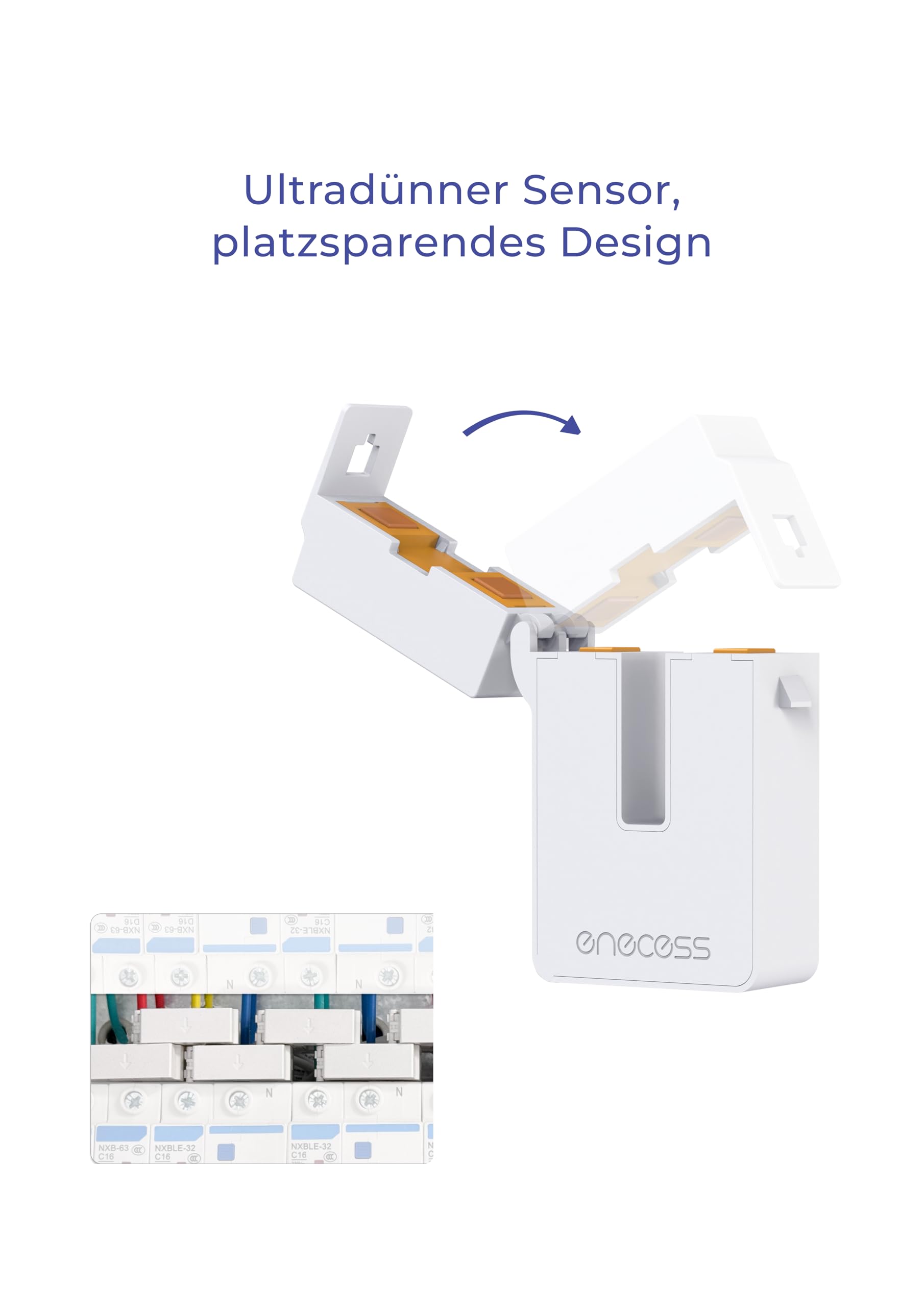 3 Phasen-Energiemonitor, 40+ Kanäle, modular, Cloud- & lokaler Zugriff, openWB-kompatibel, Home Assistant für Automation & PV-Priorität, LAN, WLAN, externe Antenne, Ultra-Slim CT, DIN